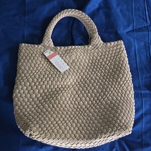 New UNNI Beige Woven Handbag